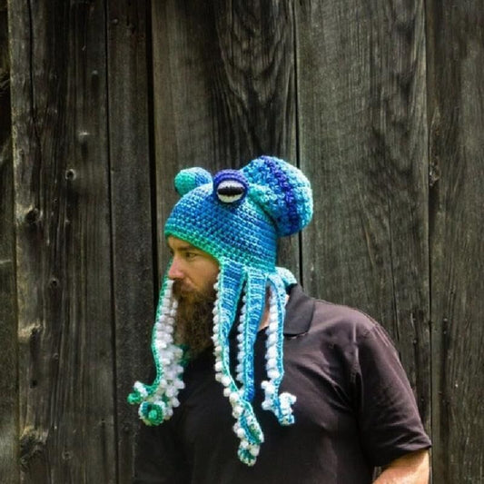 Handmade Crochet Octopus Beanie Hat