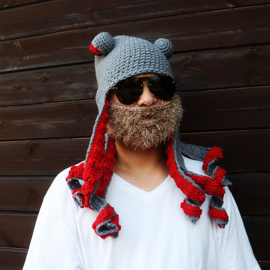 Handmade Crochet Octopus Beanie Hat