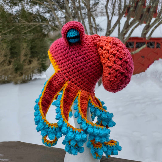 Handmade Crochet Octopus Beanie Hat