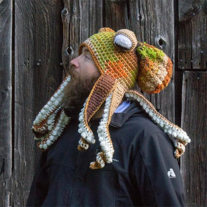 Handmade Crochet Octopus Beanie Hat