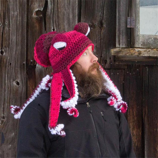 Handmade Crochet Octopus Beanie Hat