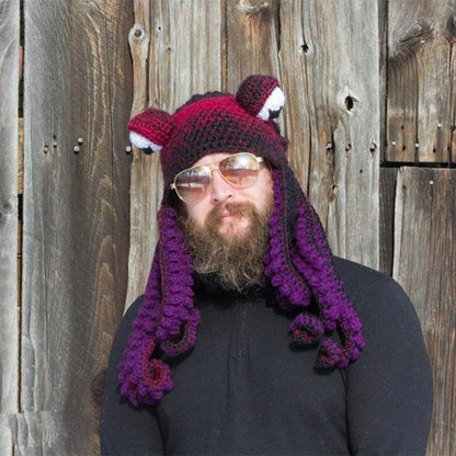 Handmade Crochet Octopus Beanie Hat
