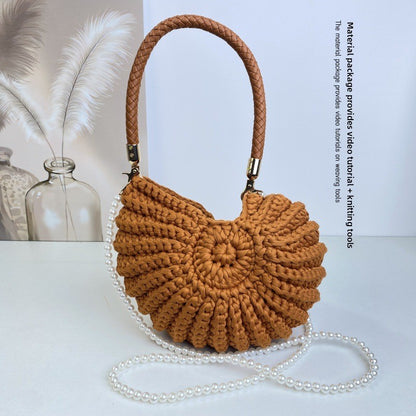 Handmade Crochet Shell Crossbody Bag