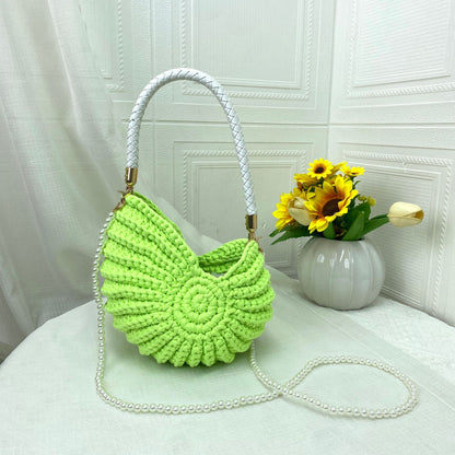Handmade Crochet Shell Crossbody Bag