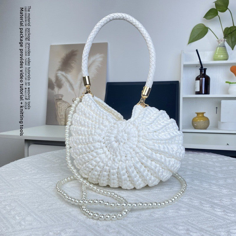 Handmade Crochet Shell Crossbody Bag