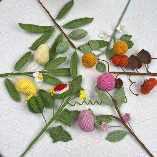 Handmade Crocheted Fruit Series Bouquet