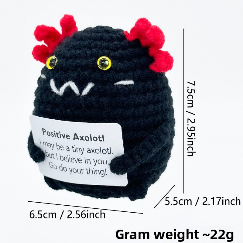 Handmade Crocheted Wool Salamander Doll Ornament