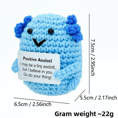Handmade Crocheted Wool Salamander Doll Ornament