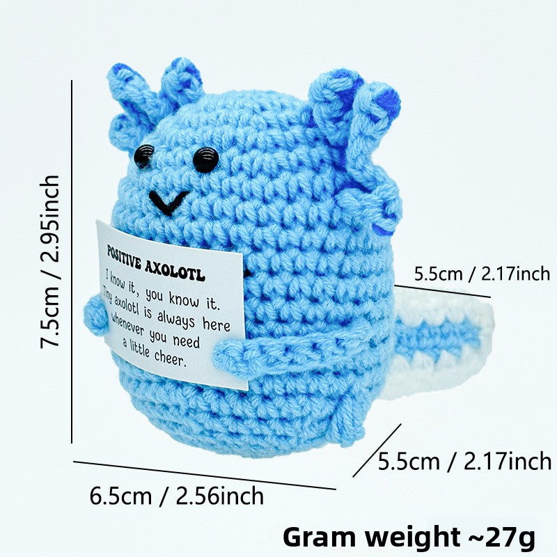 Handmade Crocheted Wool Salamander Doll Ornament