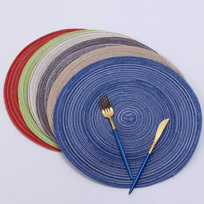 Handmade dinner plate mat