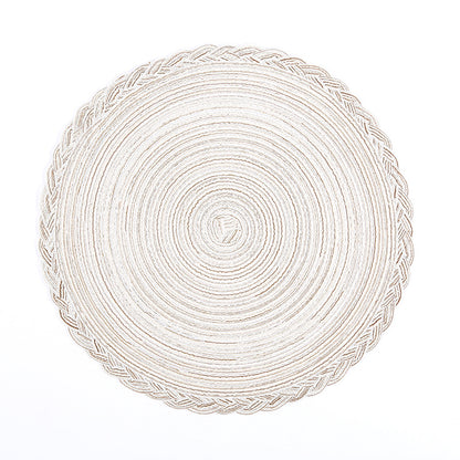 Handmade dinner plate mat