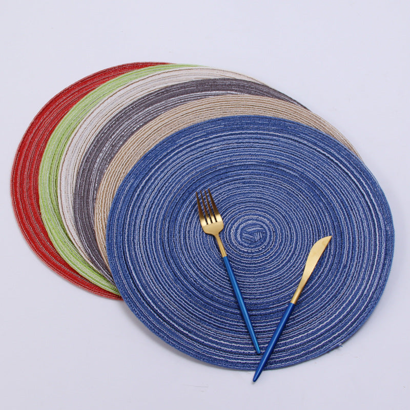 Handmade dinner plate mat
