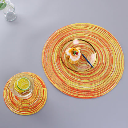 Handmade dinner plate mat