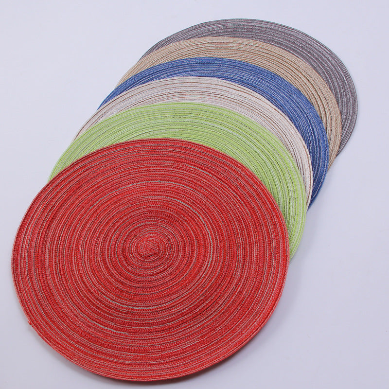 Handmade dinner plate mat