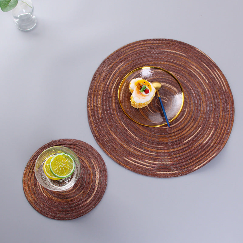 Handmade dinner plate mat