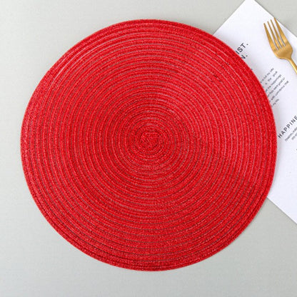 Handmade dinner plate mat