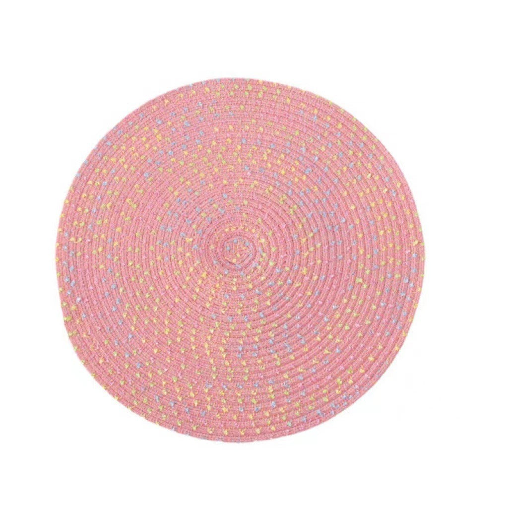 Handmade dinner plate mat