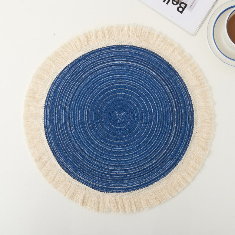 Handmade dinner plate mat