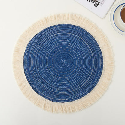 Handmade dinner plate mat