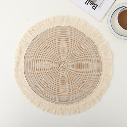 Handmade dinner plate mat