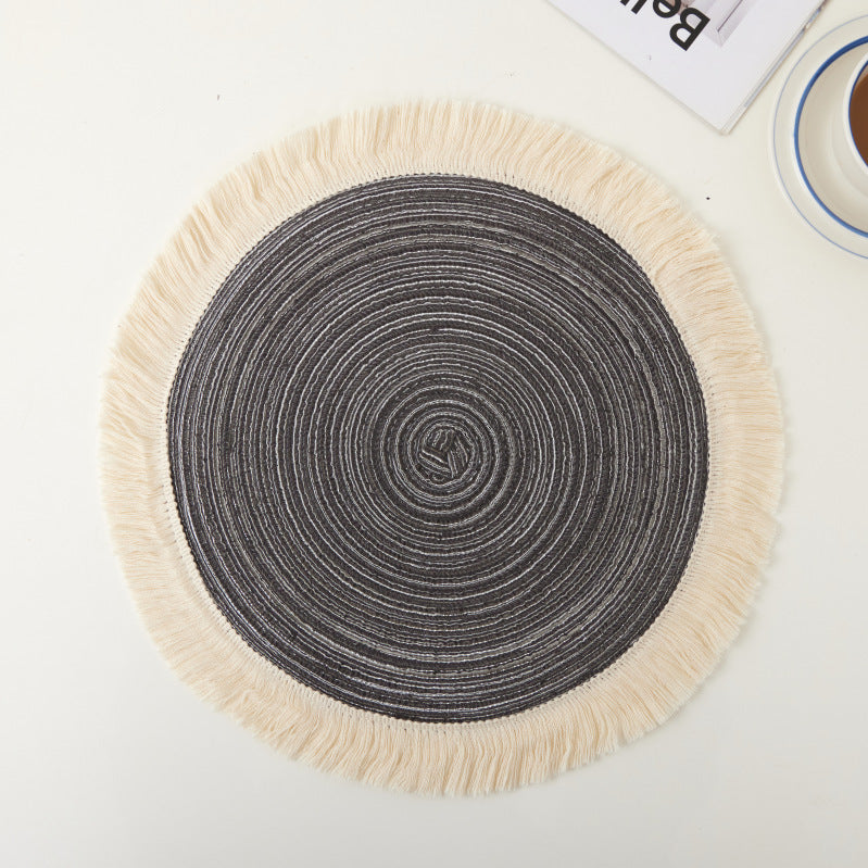 Handmade dinner plate mat