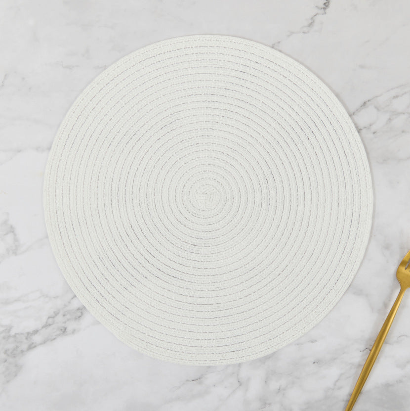 Handmade dinner plate mat