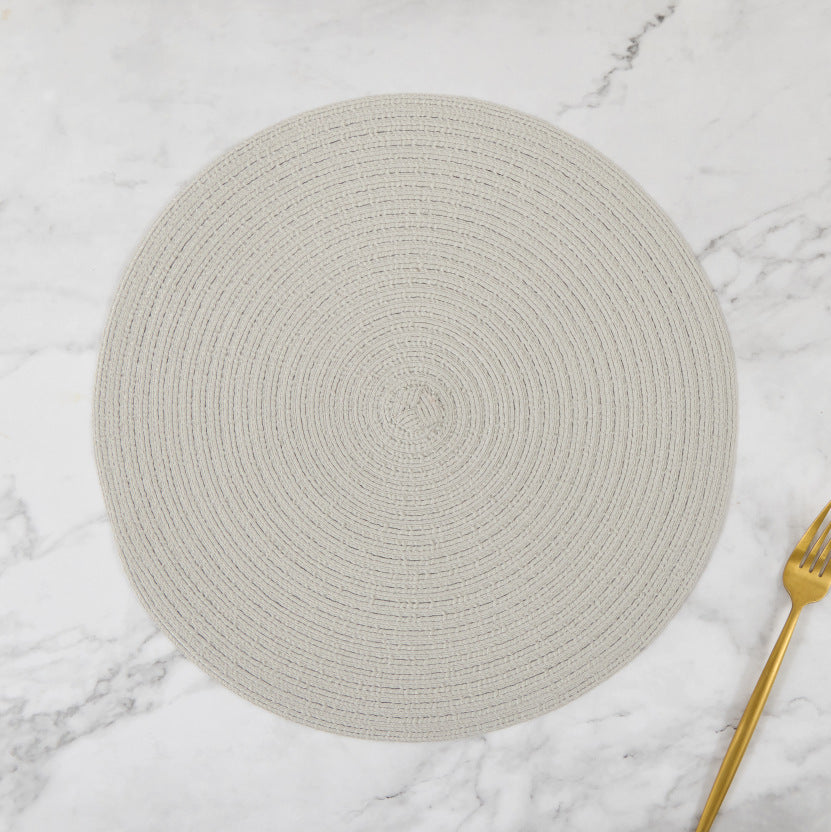Handmade dinner plate mat