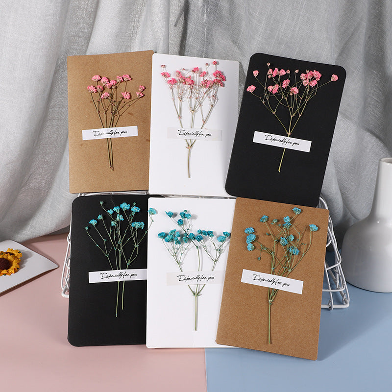 Handmade Dried Flower Greeting Cards