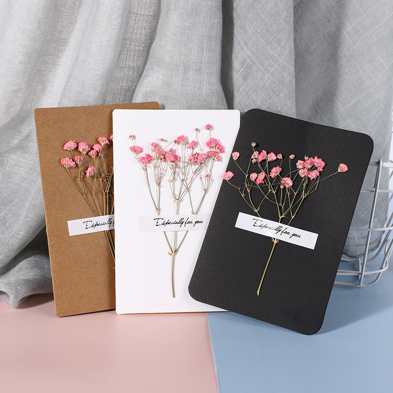Handmade Dried Flower Greeting Cards