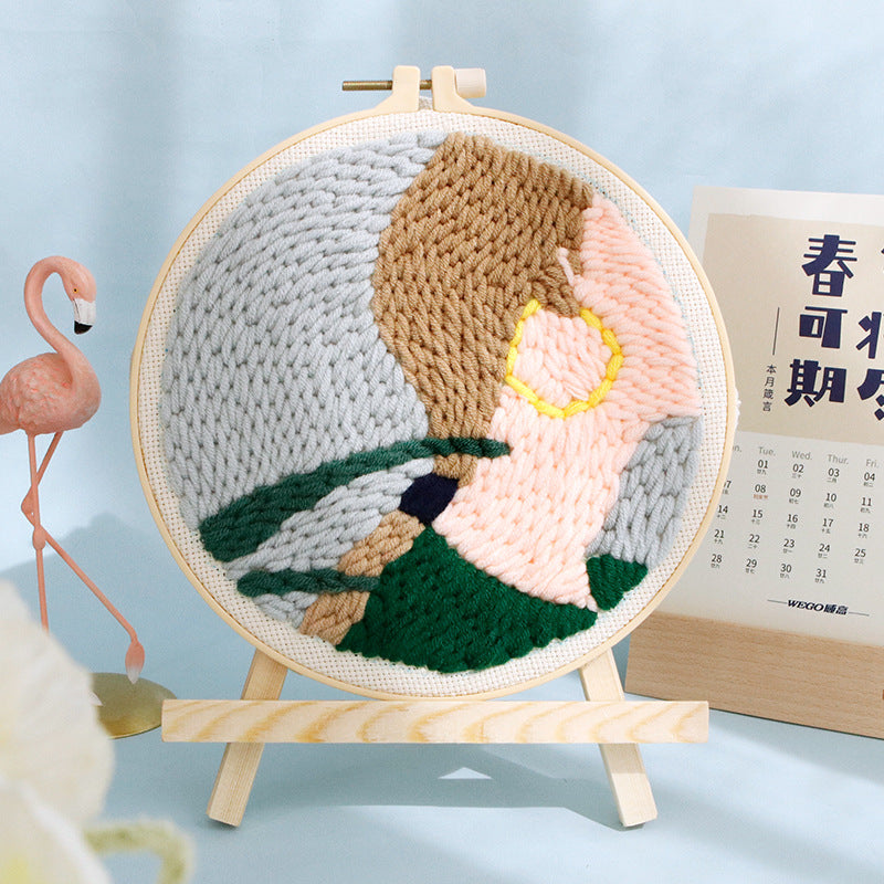 Handmade embroidery diy material bag