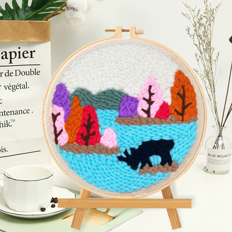 Handmade embroidery diy material bag