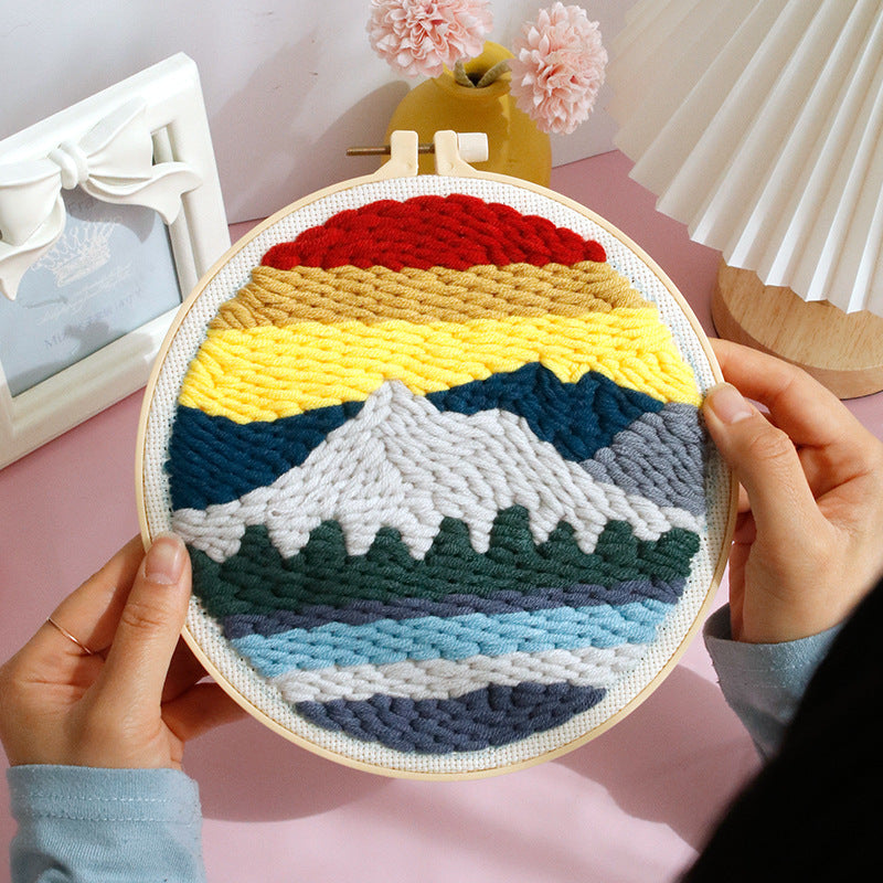 Handmade embroidery diy material bag