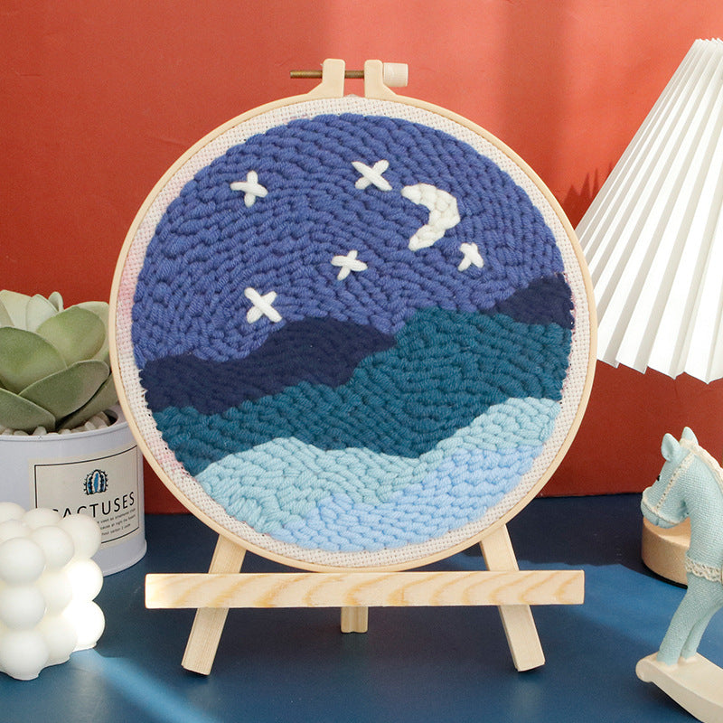 Handmade embroidery diy material bag