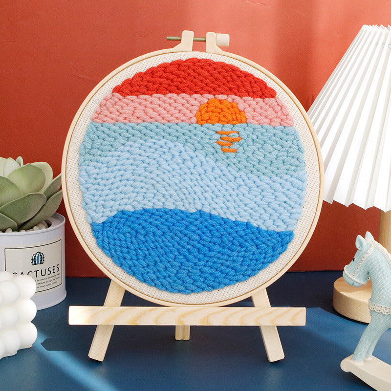 Handmade embroidery diy material bag