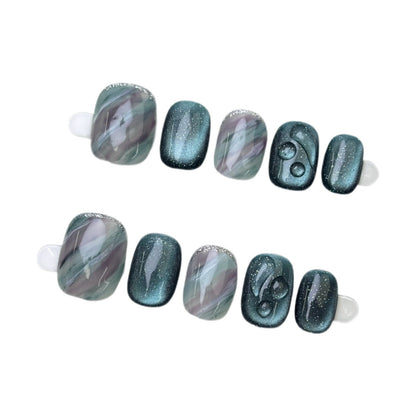Handmade finished nail art pie