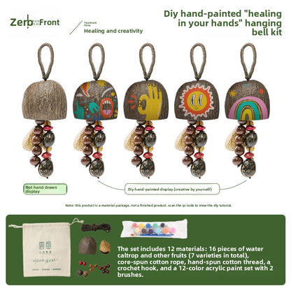 Handmade Fruit Shell Wind Chime Bag Charm