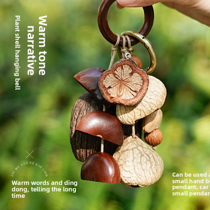 Handmade Fruit Shell Wind Chime Bag Charm