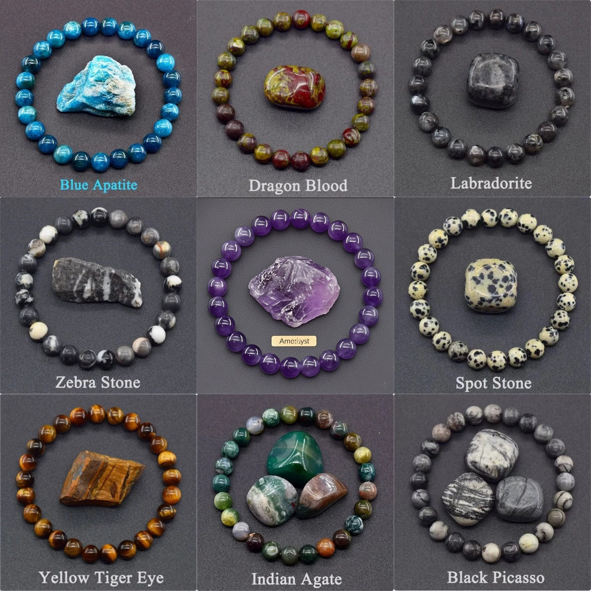 Handmade Gemstone Beaded Bracelet