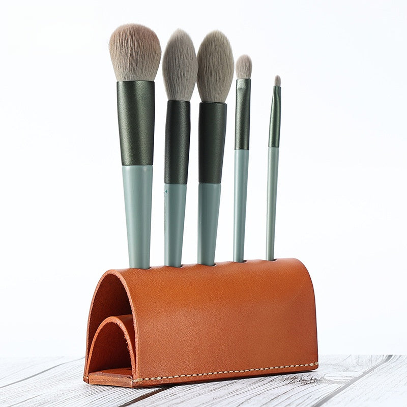 Handmade Genuine Leather Retro Pen Holder