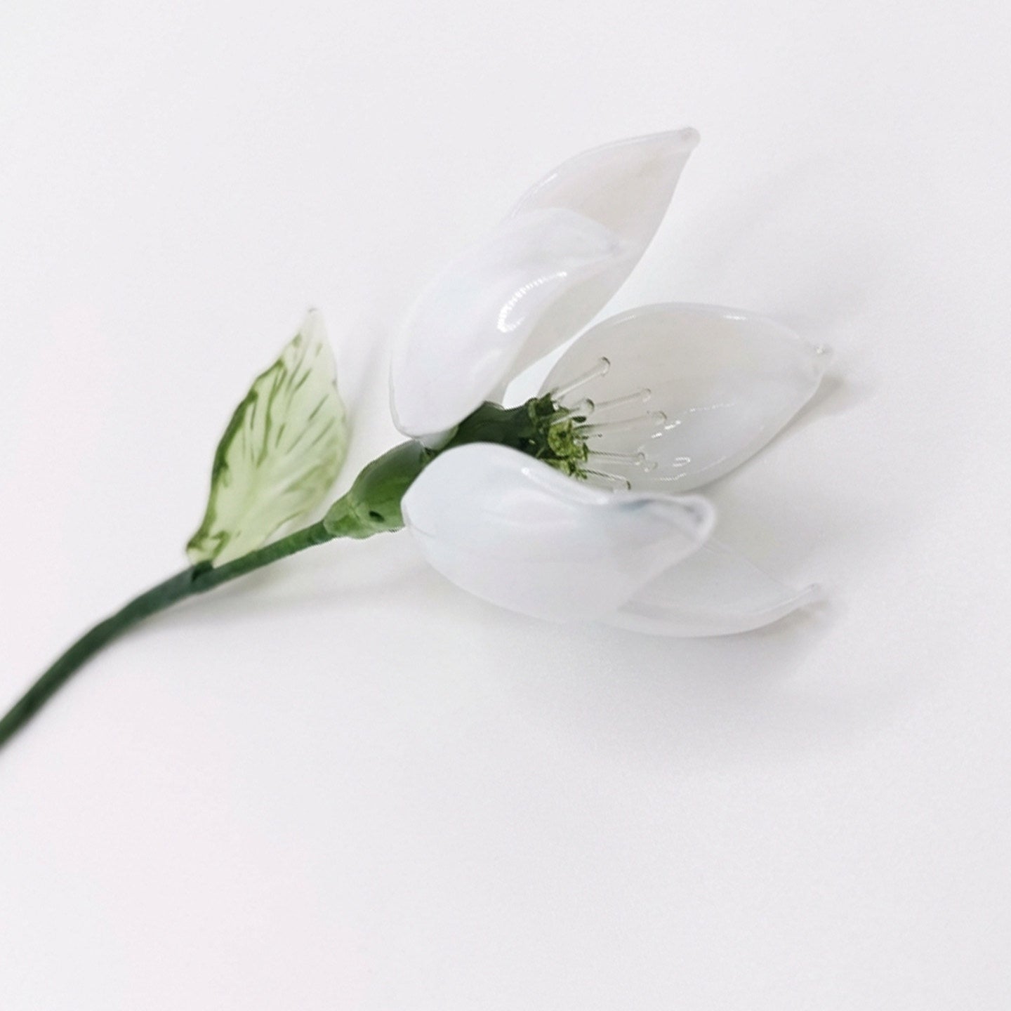 Handmade Glass Flower Decorative Ornament