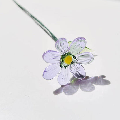 Handmade Glass Flower Decorative Ornament