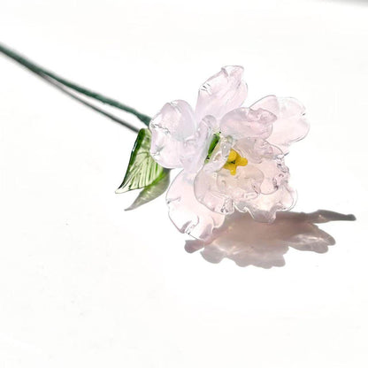 Handmade Glass Flower Decorative Ornament