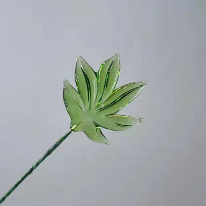 Handmade glass flower