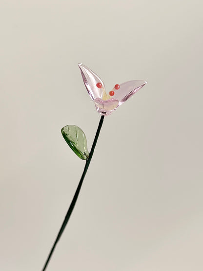 Handmade glass flower