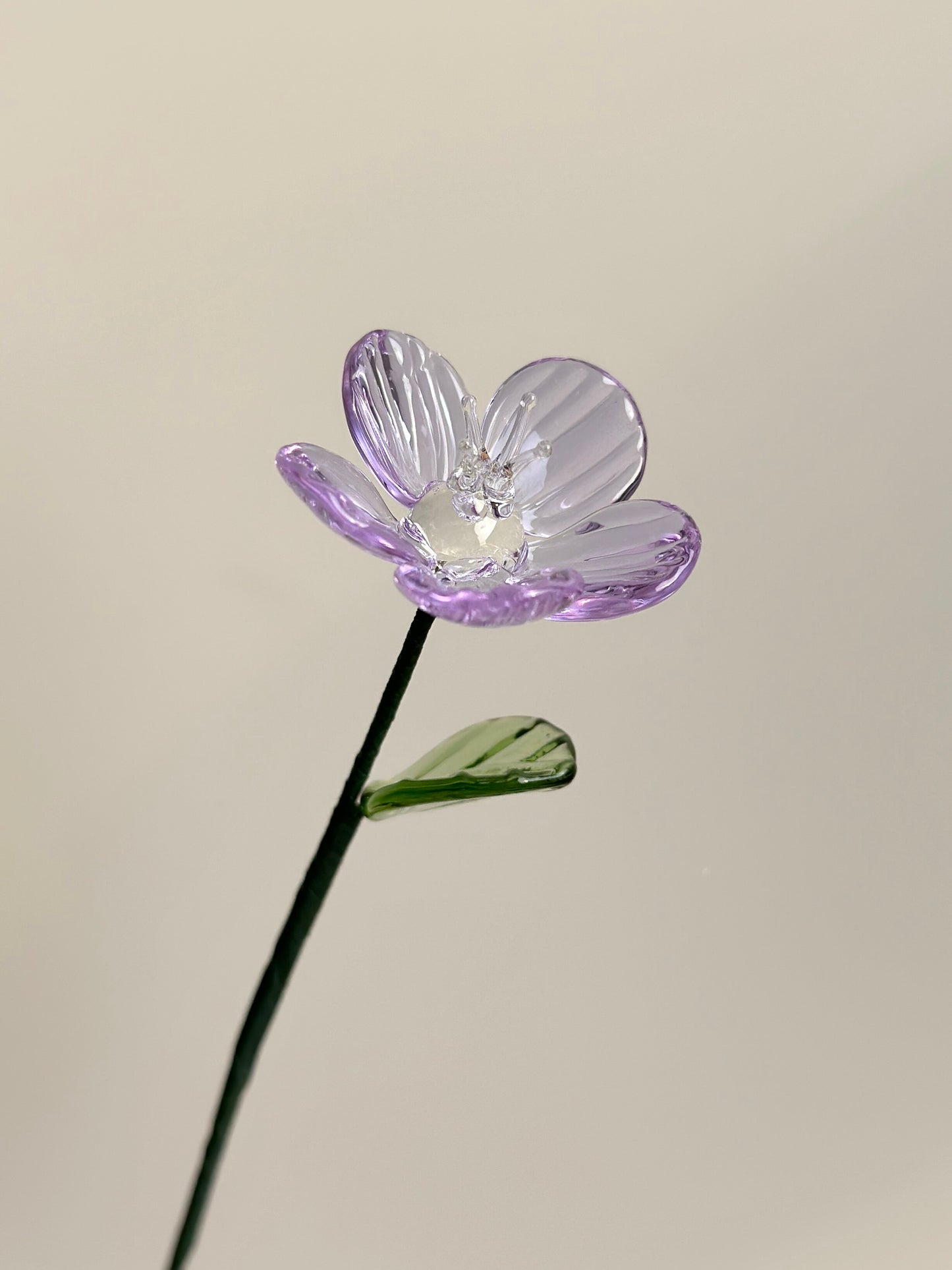 Handmade glass flower