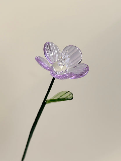 Handmade glass flower