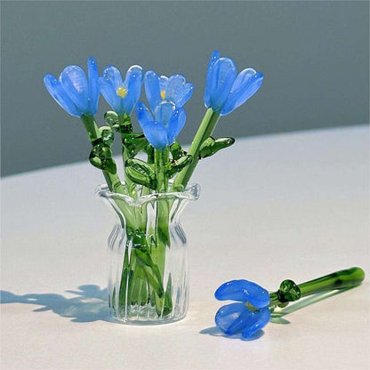 Handmade glass flowers