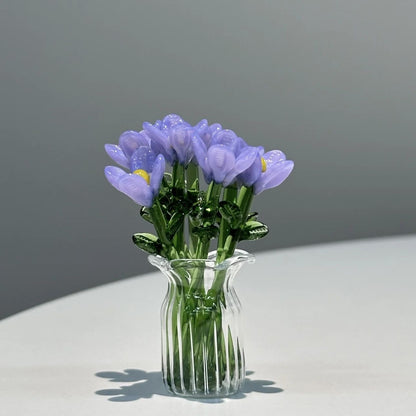Handmade glass flowers