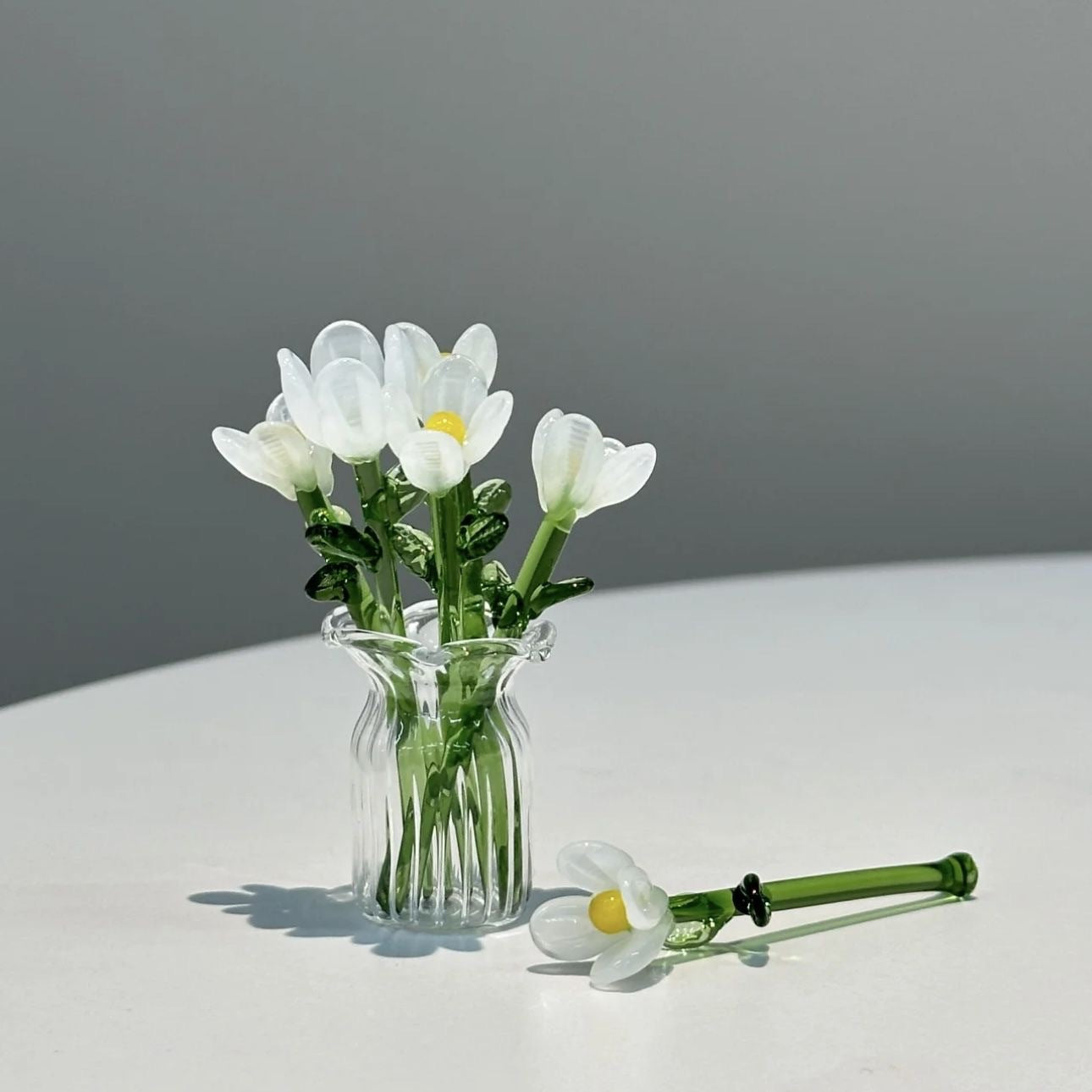 Handmade glass flowers