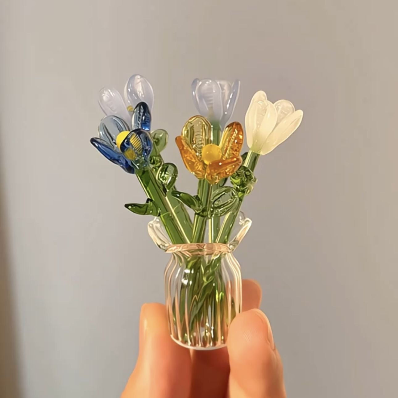 Handmade glass flowers